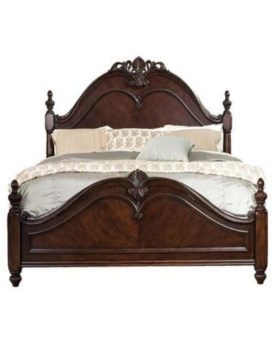 Carving Wood Bed (CWB001)