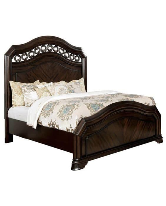 Carving Wood Bed (CWB004)